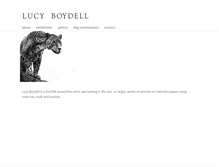 Tablet Screenshot of lucyboydell.com